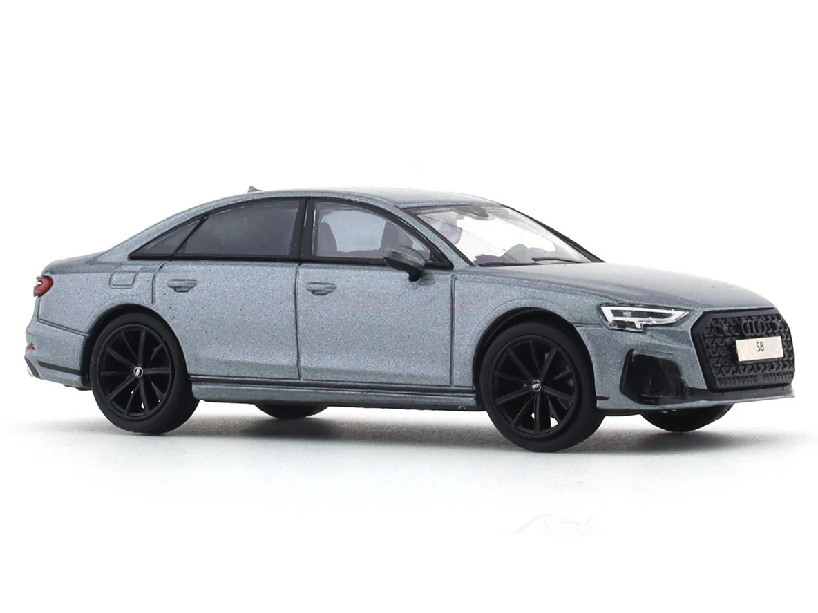 2022 Audi A8 (S8) Grey 1:64 GCD diecast scale model miniature car replica - Image 6