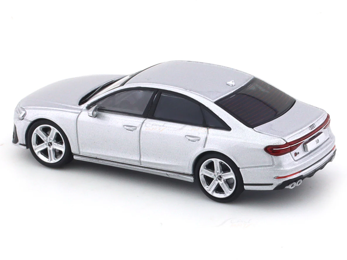 2022 Audi A8 (S8) Silver 1:64 GCD diecast scale model miniature car replica - Image 8