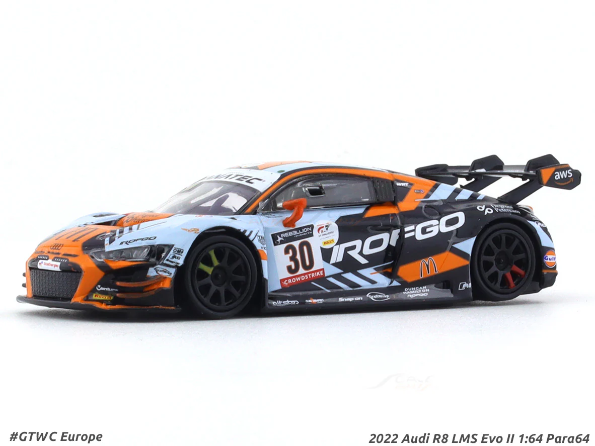 2022 Audi R8 LMS Evo II GTWC Europe 1:64 Para64 diecast scale model car