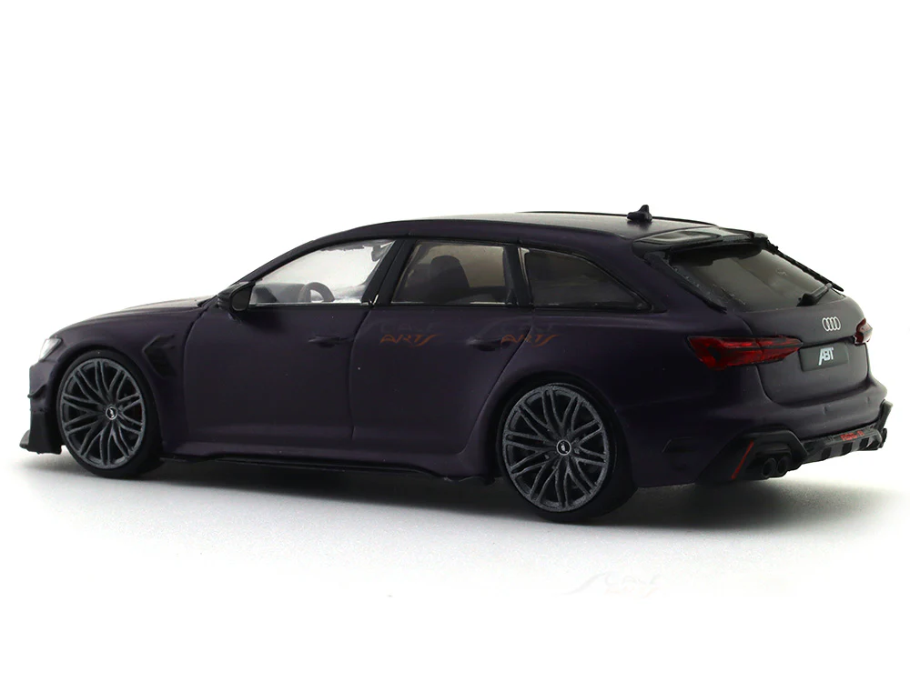 2022 Audi RS6-R C8 ABT purple 1:43 Solido diecast scale model car - Image 3
