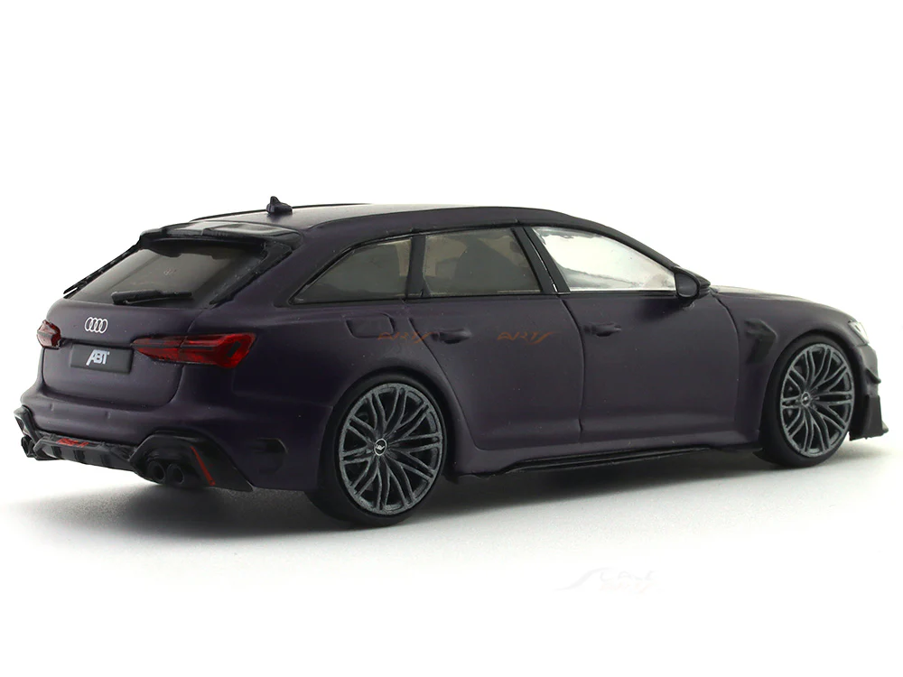 2022 Audi RS6-R C8 ABT purple 1:43 Solido diecast scale model car - Image 4
