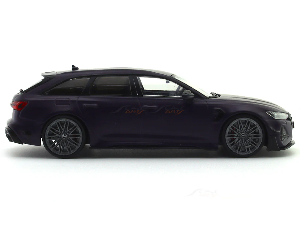 2022 Audi RS6-R C8 ABT purple 1:43 Solido diecast scale model car - Image 5