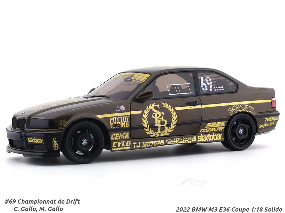 2022 BMW M3 E36 Coupe Starfobar 1:18 Solido diecast Scale Model collectible