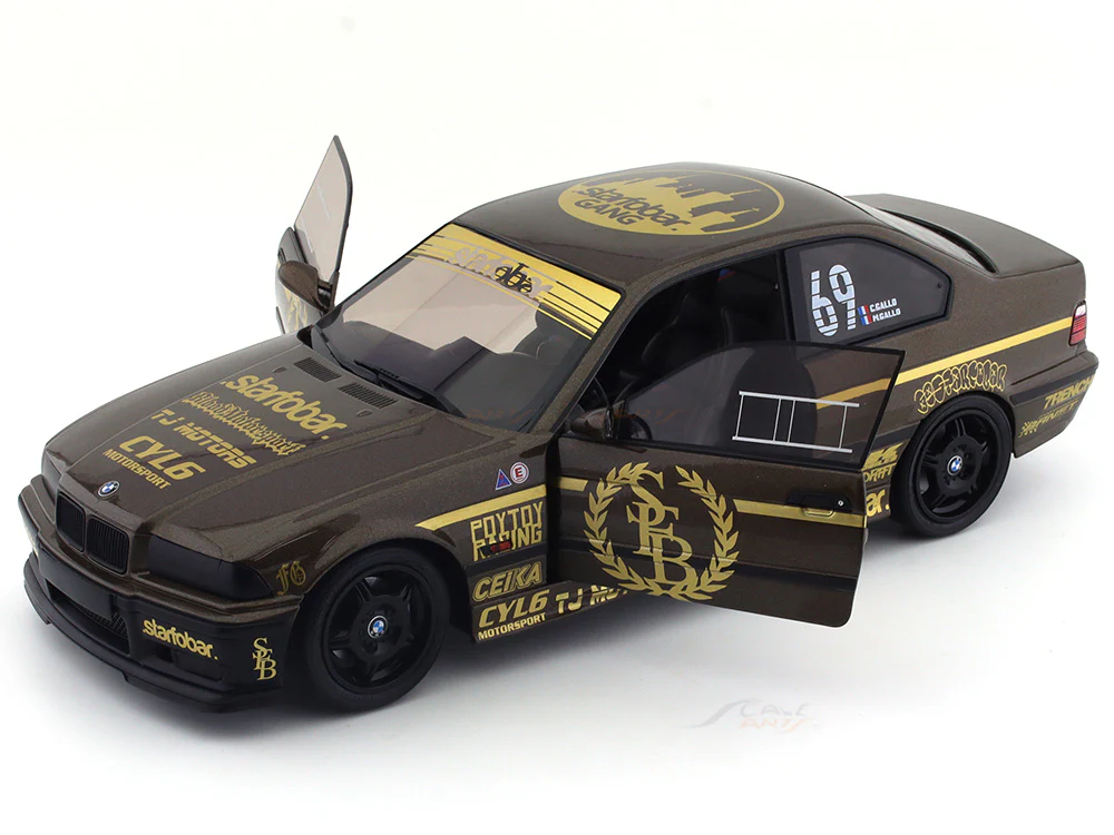 2022 BMW M3 E36 Coupe Starfobar 1:18 Solido diecast Scale Model collectible - Image 15