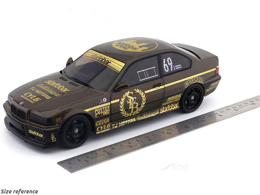 2022 BMW M3 E36 Coupe Starfobar 1:18 Solido diecast Scale Model collectible - Image 17