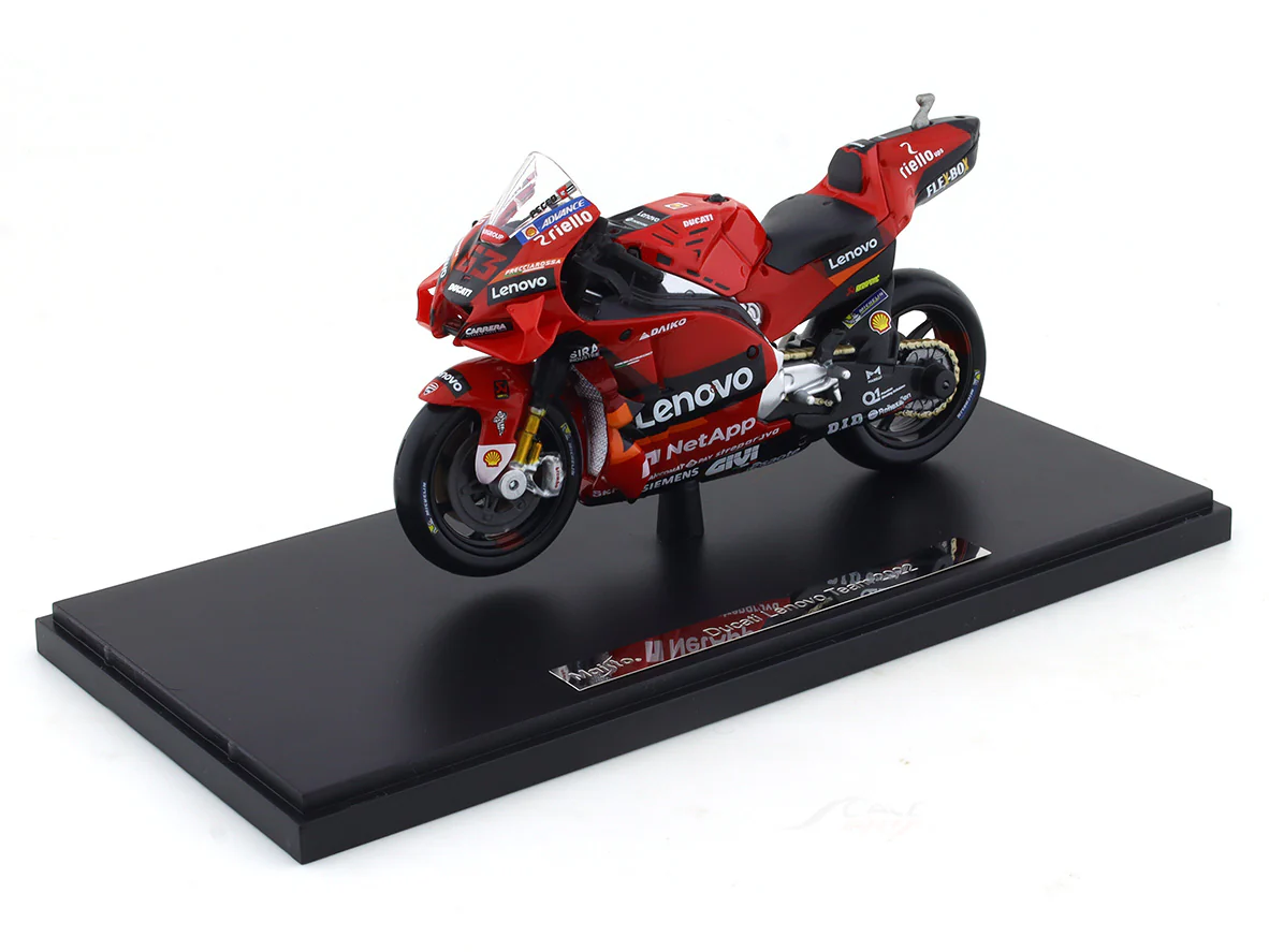 2022 Ducati Desmosecidi Lenovo team 1:18 Maisto diecast scale Model bike collectible - Image 7