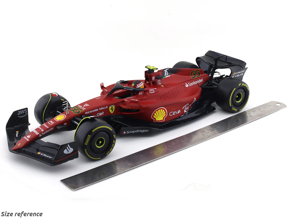 2022 Ferrari F1-75 #55 Carlos Sainz & Mug set 1:18 Bburago Scale Model car set - Image 13