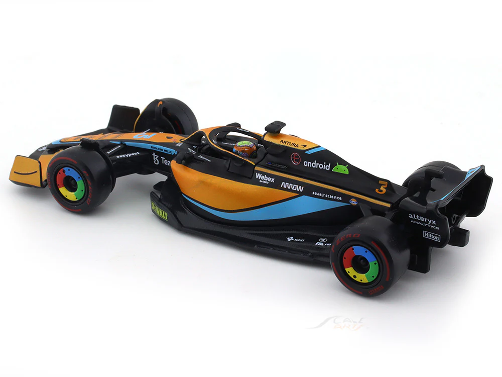2022 McLaren MCL36 #3 Daniel Ricciardo 1:43 Bburago scale model car collectible - Image 8