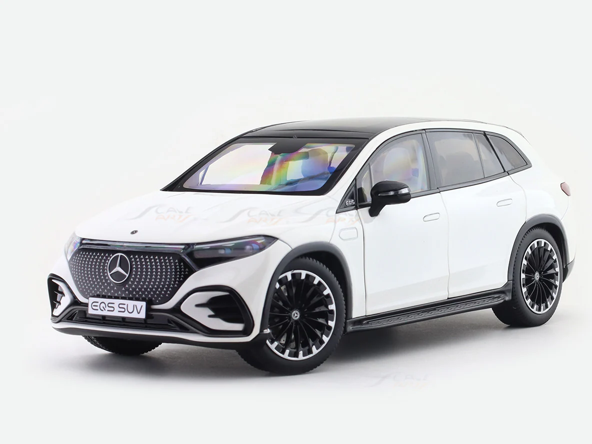 2022 Mercedes-Benz EQS SUV X296 white 1:18 NZG diecast Scale Model collectible - Image 7