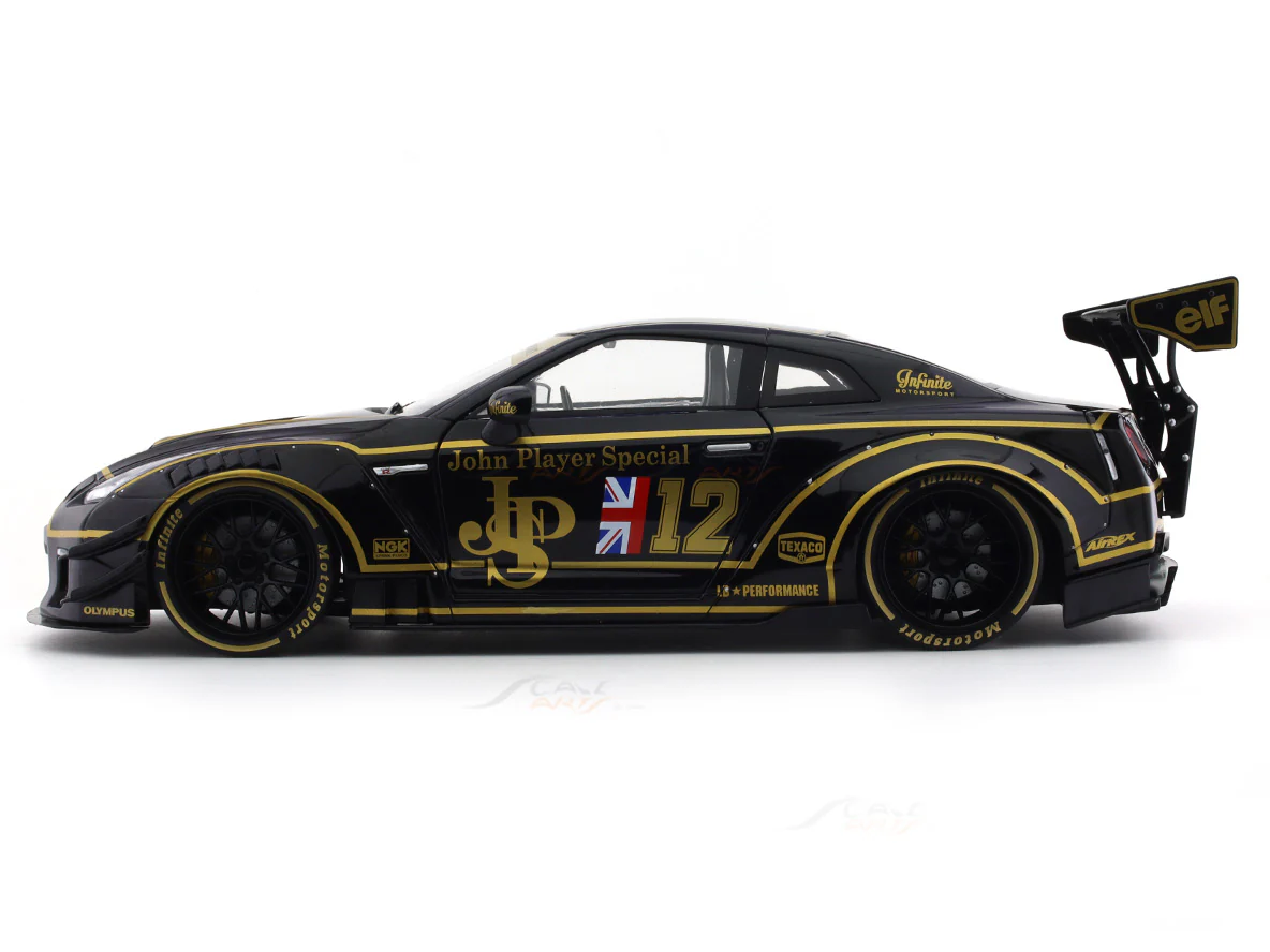 2022 Nissan Skyline GT-R R35 LBWK JPS 1:18 Solido diecast scale model car collectible - Image 11