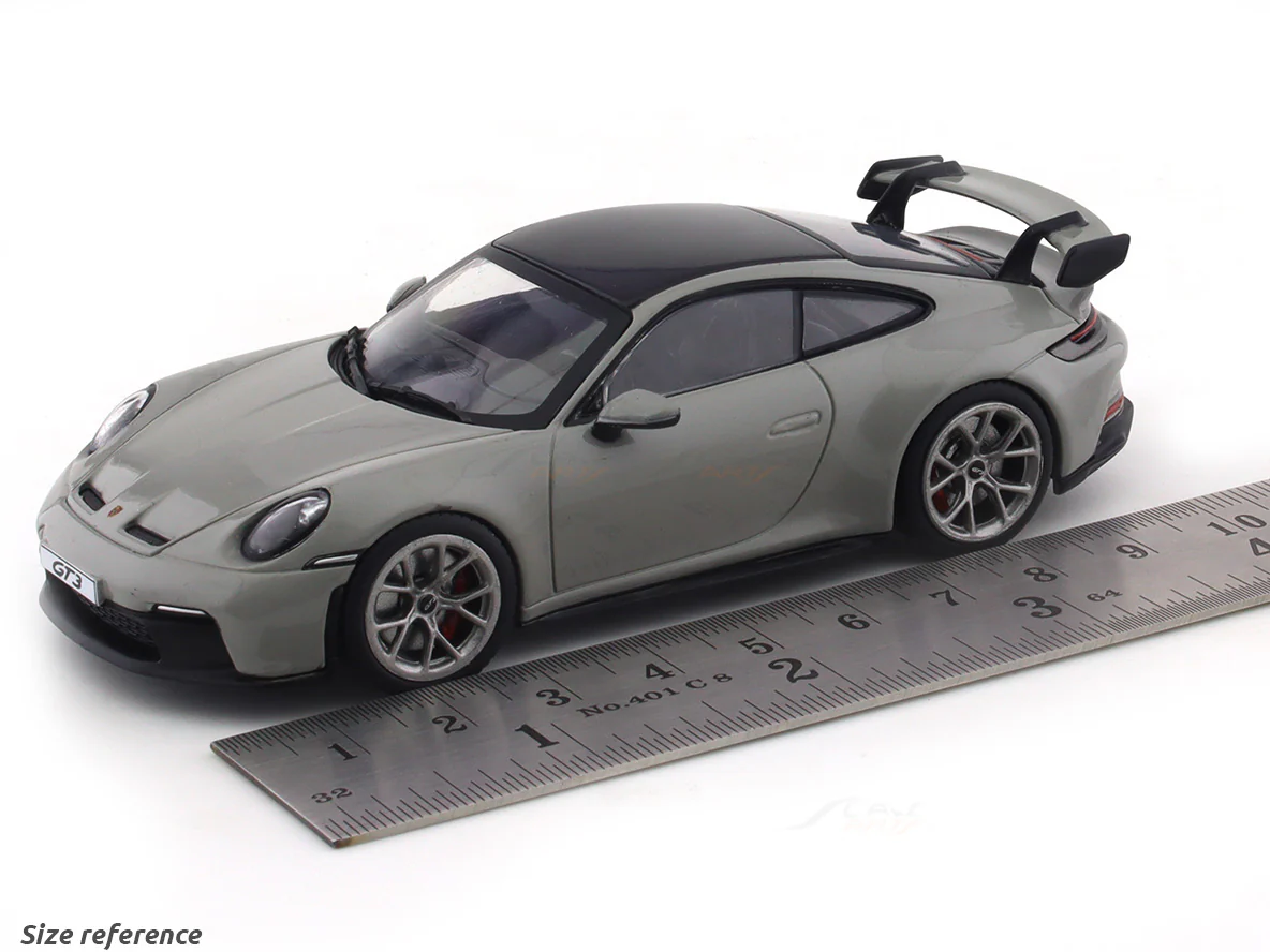 2022 Porsche 911 992 GT3 grey 1:43 Solido diecast Scale Model collectible - Image 9