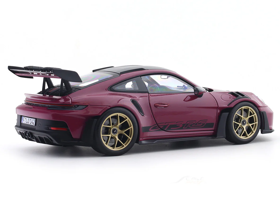 2022 Porsche 911 992 GT3 RS Weissach Star Ruby 1:18 Norev Licensed Diecast Scale Model Car - Image 4