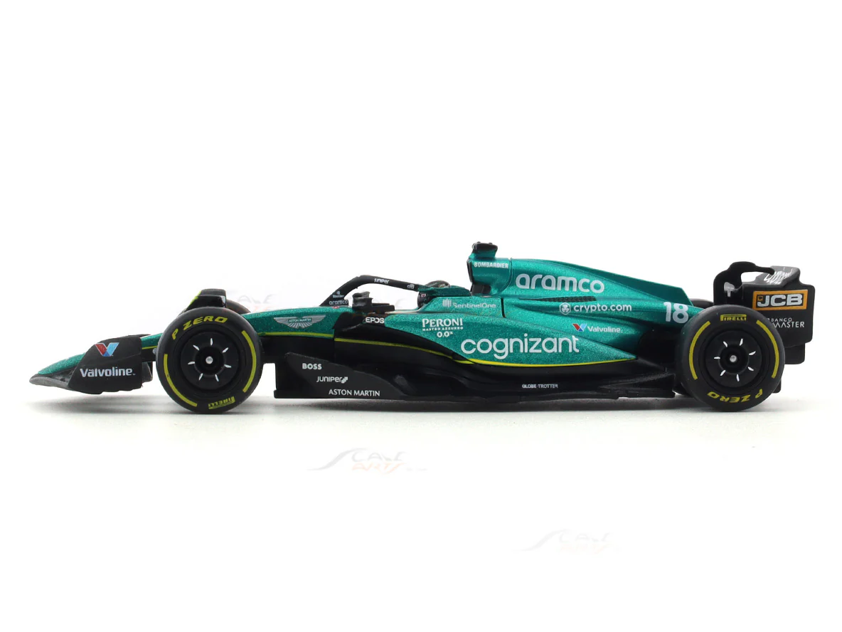 2023 Aston-Martin AMR23 #18 Lance Stroll 1:43 Bburago diecast scale model car - Image 2
