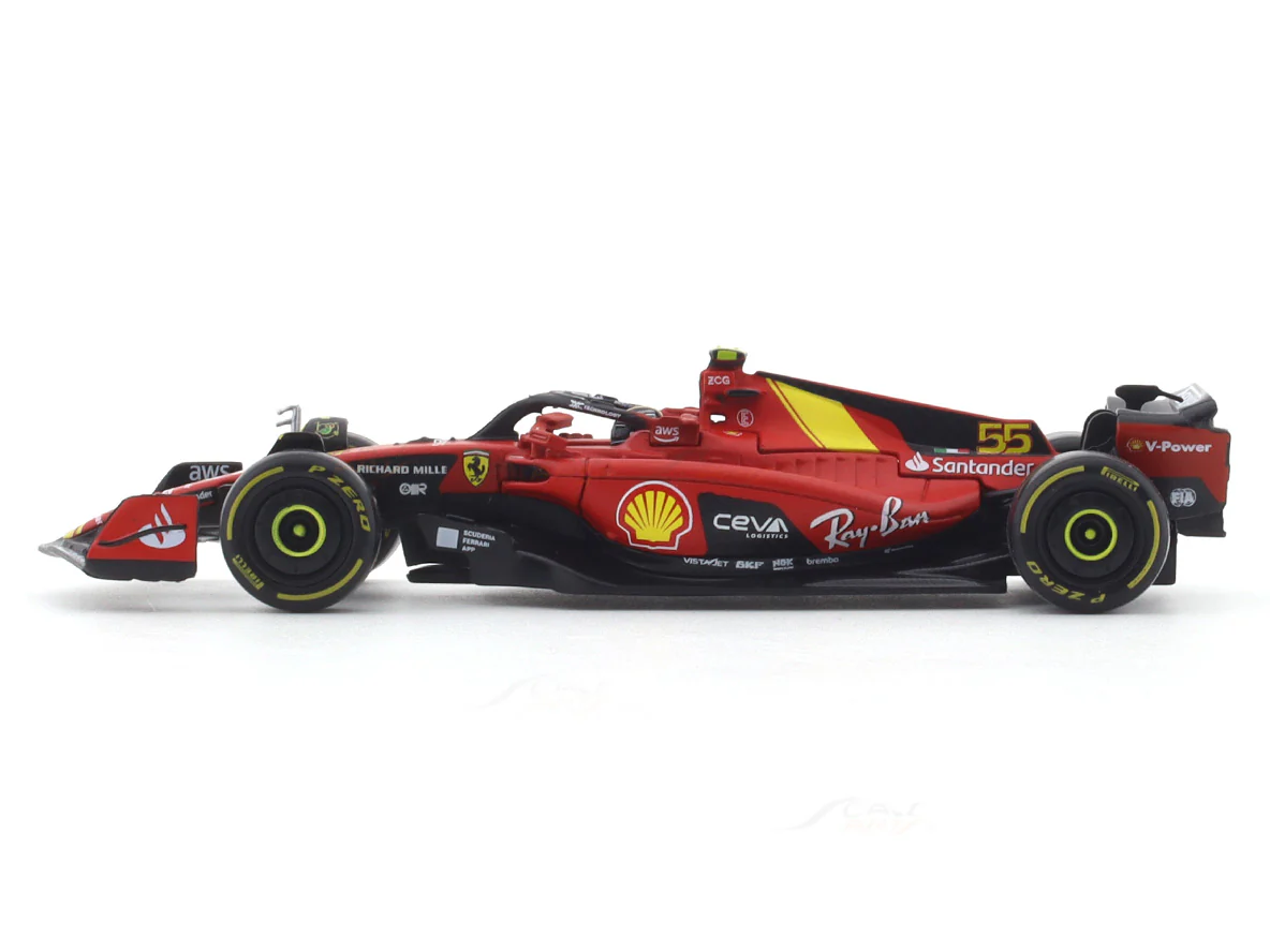 2023 Ferrari SF-23 No. 55 Italian GP 1:43 Bburago Formula 1 diecast scale model car - Image 2