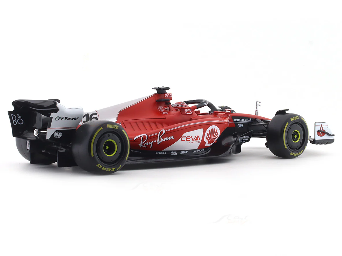 2023 Ferrari SF23 #16 Charles Leclerc Las Vegas GP 1:18 Bburago diecast Formula 1 model car - Image 4