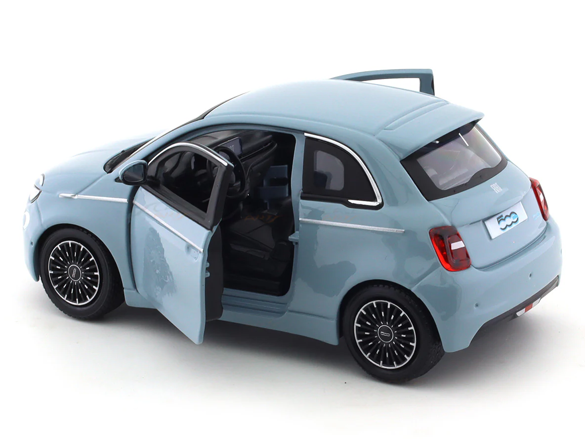 2023 Fiat 500e blue 1:24 Bburago licensed diecast Scale Model car - Image 17