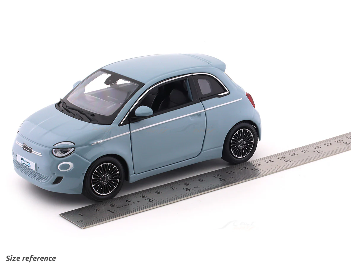 2023 Fiat 500e blue 1:24 Bburago licensed diecast Scale Model car - Image 19