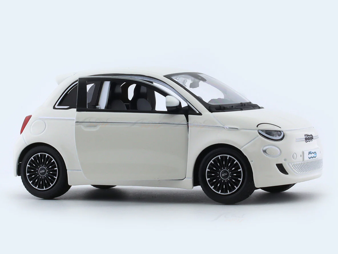 2023 Fiat 500e white 1:24 Bburago licensed diecast Scale Model car - Image 13