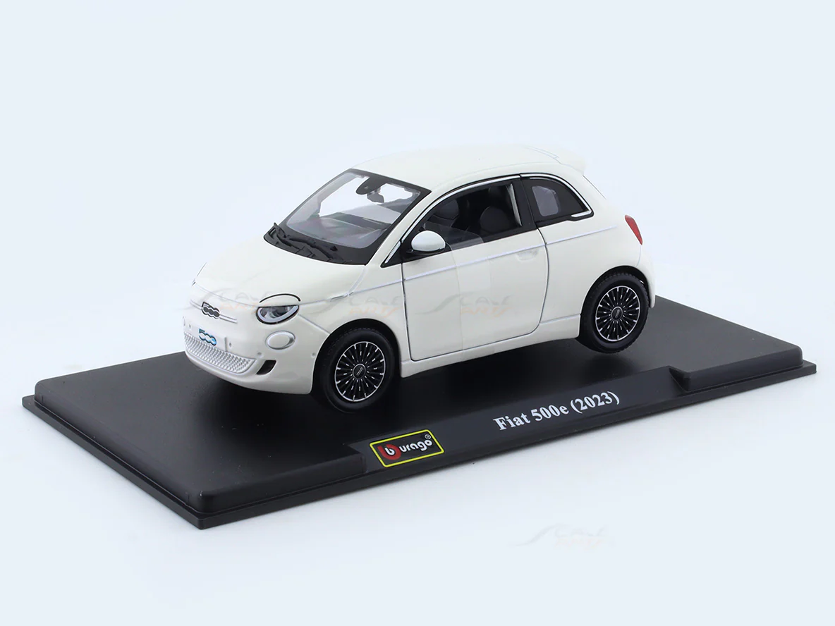 2023 Fiat 500e white 1:24 Bburago licensed diecast Scale Model car - Image 18