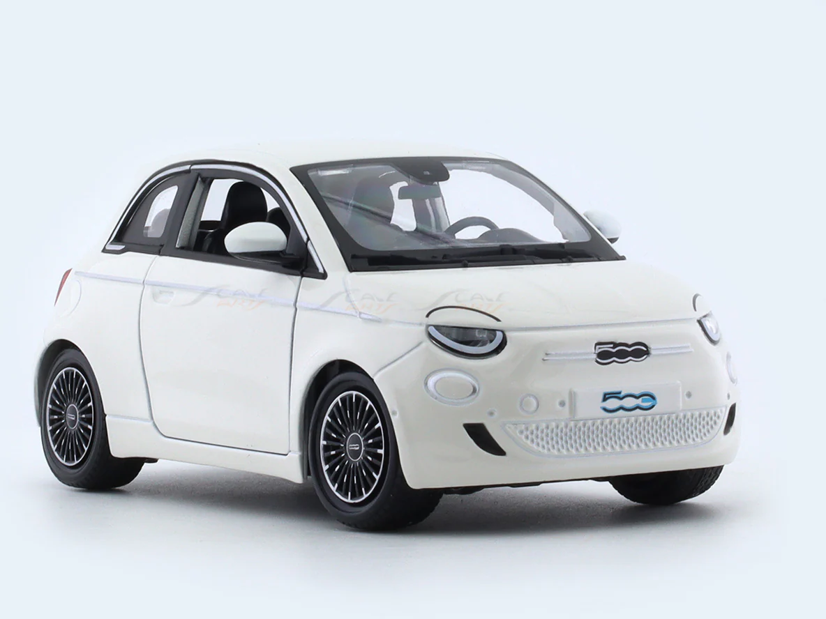 2023 Fiat 500e white 1:24 Bburago licensed diecast Scale Model car - Image 7