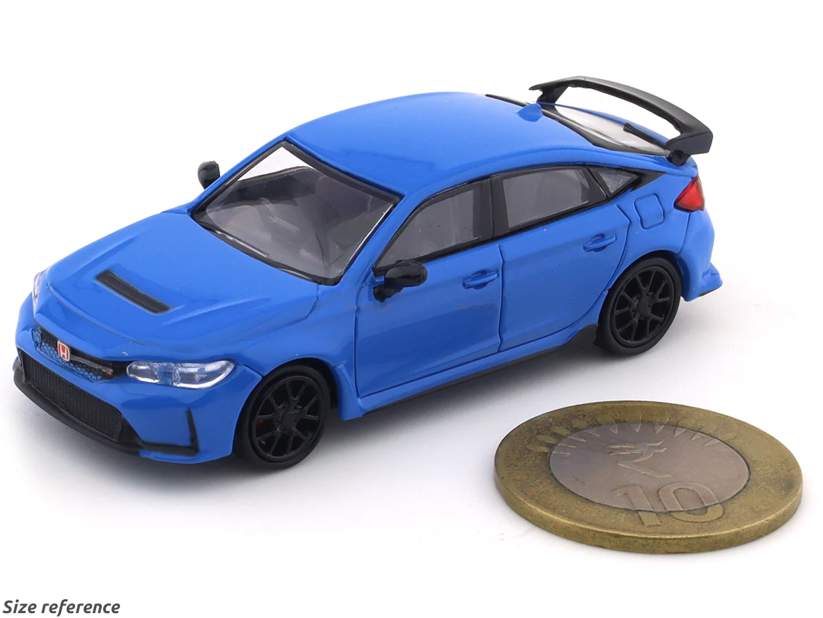 2023 Honda Civic Type R Boost blue pearl 1:64 Para64 diecast scale model car - Image 10