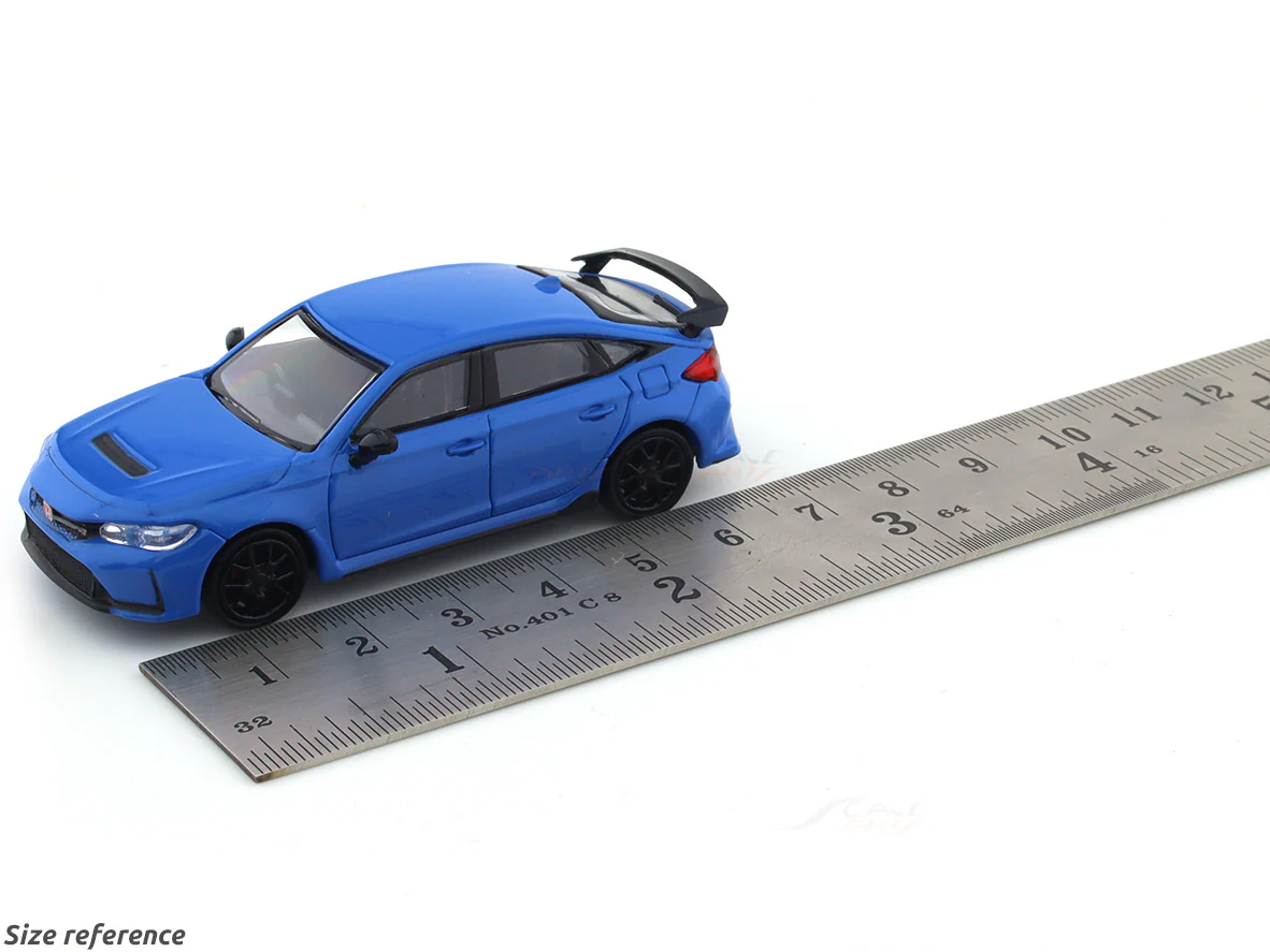 2023 Honda Civic Type R Boost blue pearl 1:64 Para64 diecast scale model car - Image 11