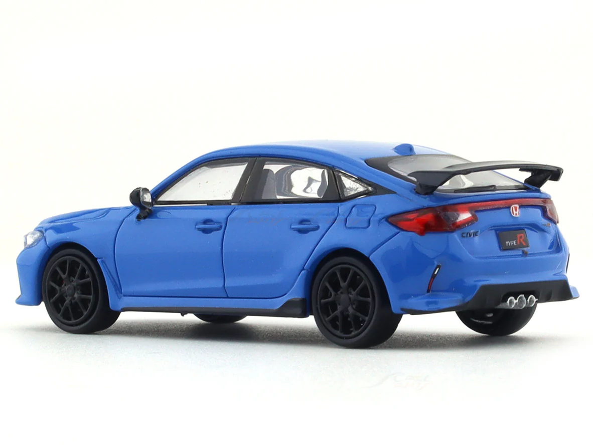 2023 Honda Civic Type R Boost blue pearl 1:64 Para64 diecast scale model car - Image 3