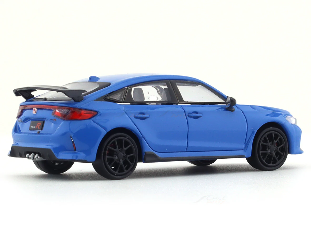 2023 Honda Civic Type R Boost blue pearl 1:64 Para64 diecast scale model car - Image 4