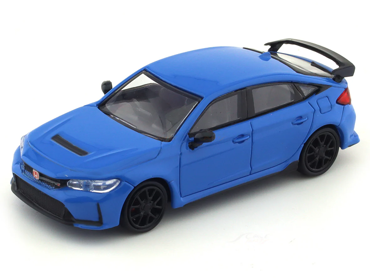 2023 Honda Civic Type R Boost blue pearl 1:64 Para64 diecast scale model car - Image 7