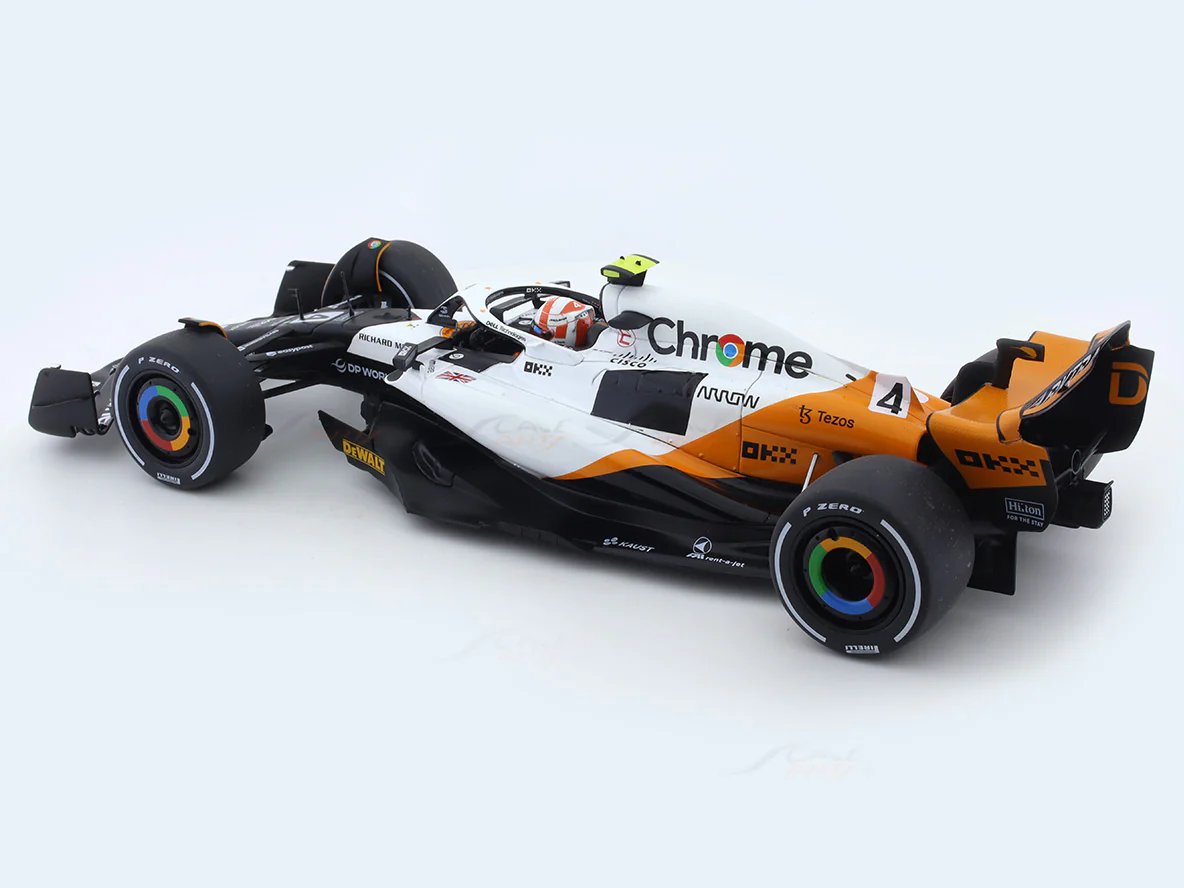 2023 McLaren MCL60 Monaco GP No. 4 1:18 Solido licensed diecast scale model car collectible - Image 8