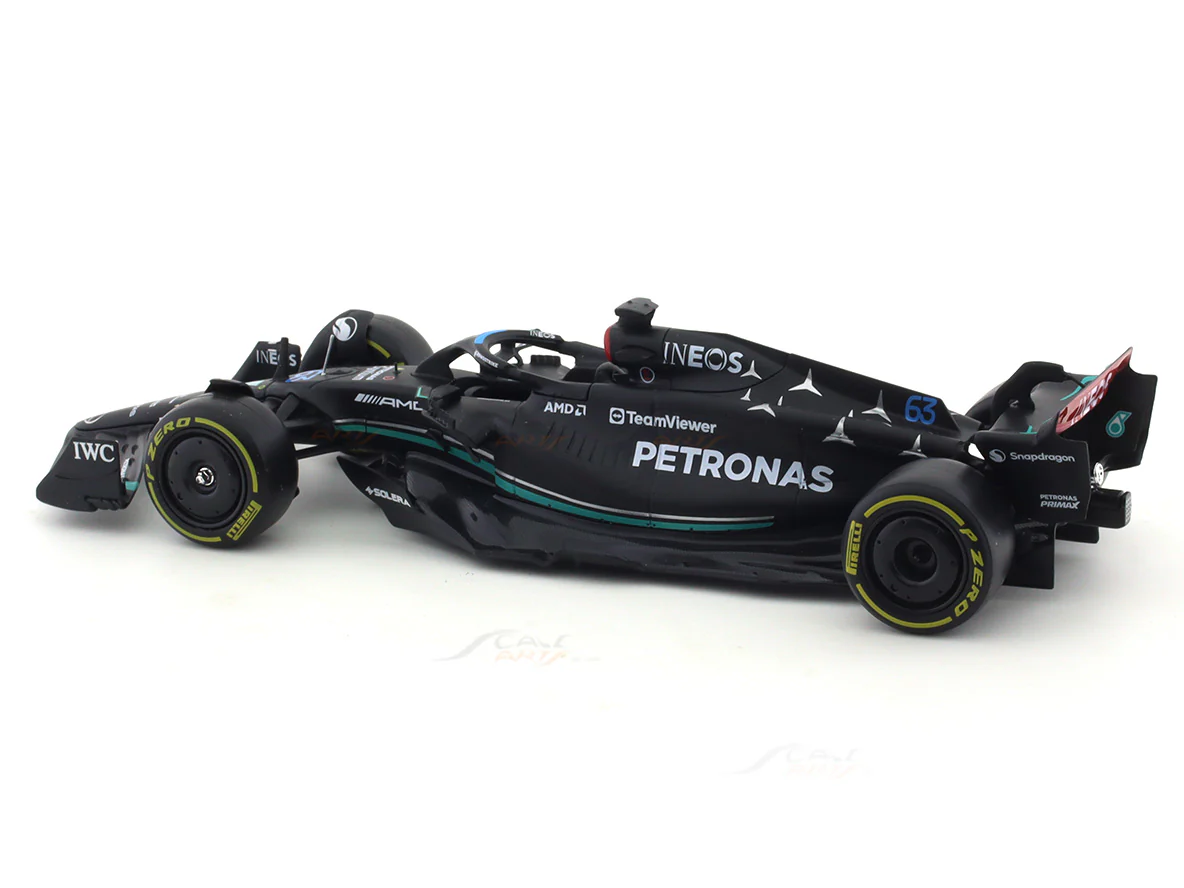 2023 Mercedes-AMG W14 #63 George Russell 1:24 Bburago licensed diecast Scale Model car collectible - Image 11