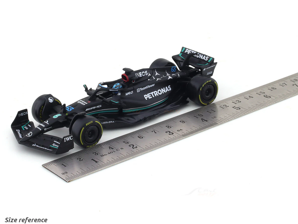2023 Mercedes-AMG W14 E Performance George Russell 1:43 Bburago Formula 1 diecast scale model car - Image 9