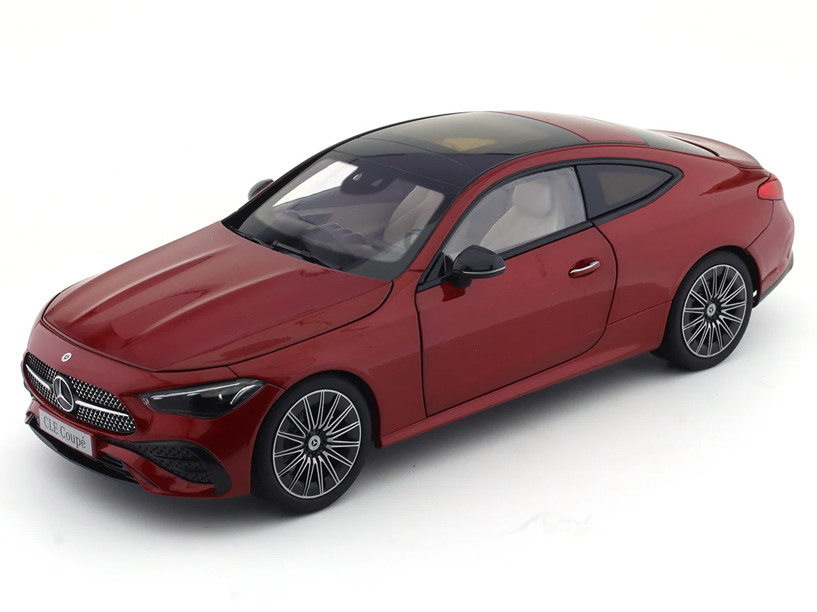 2023 Mercedes-Benz AMG-Line CLE Coupe C236 red 1:18 Norev diecast Scale Model - Image 13