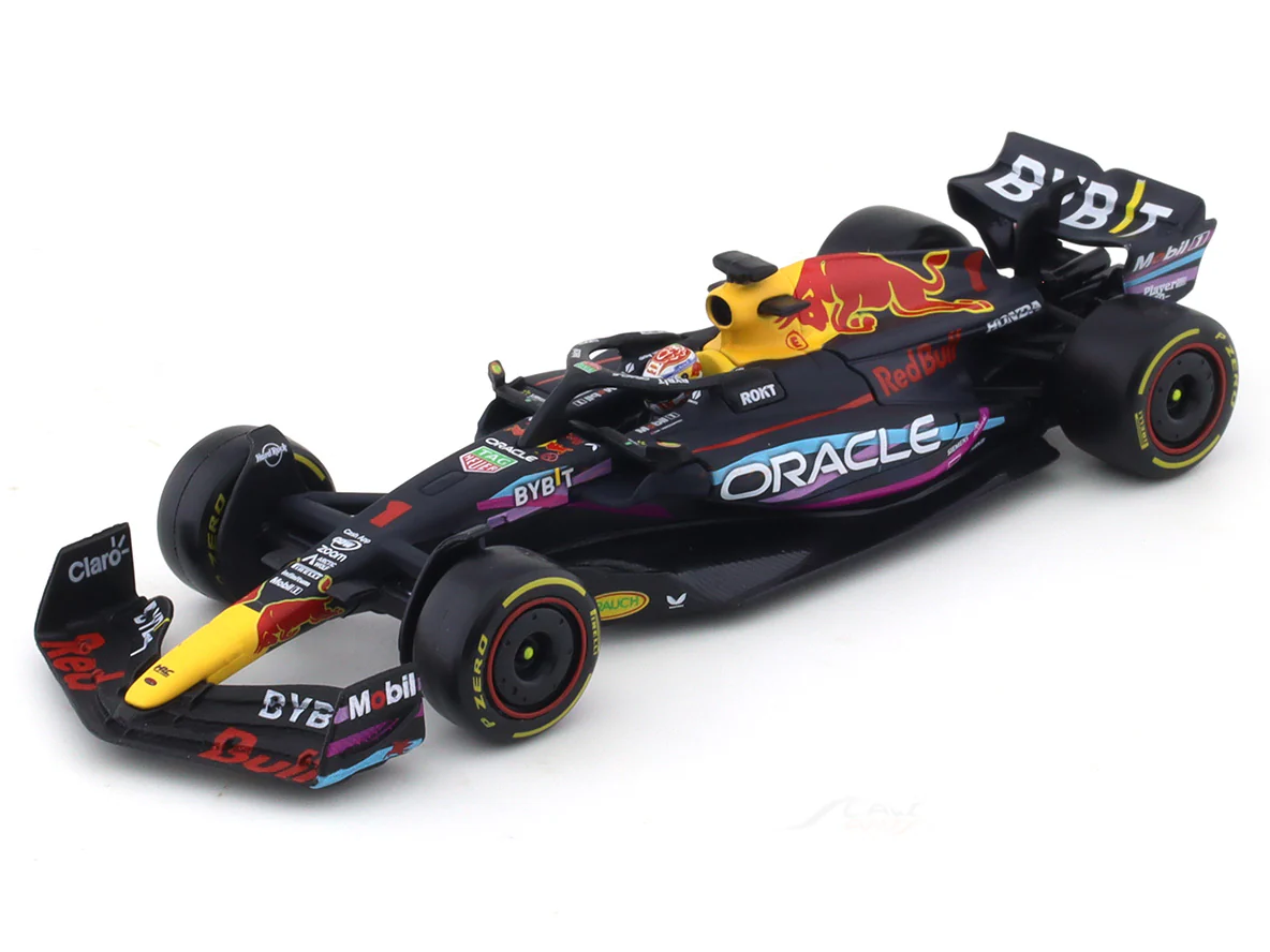 2023 Red Bull Racing RB19 Max V Miami GP 1:43 Bburago Formula 1 diecast scale model car - Image 7