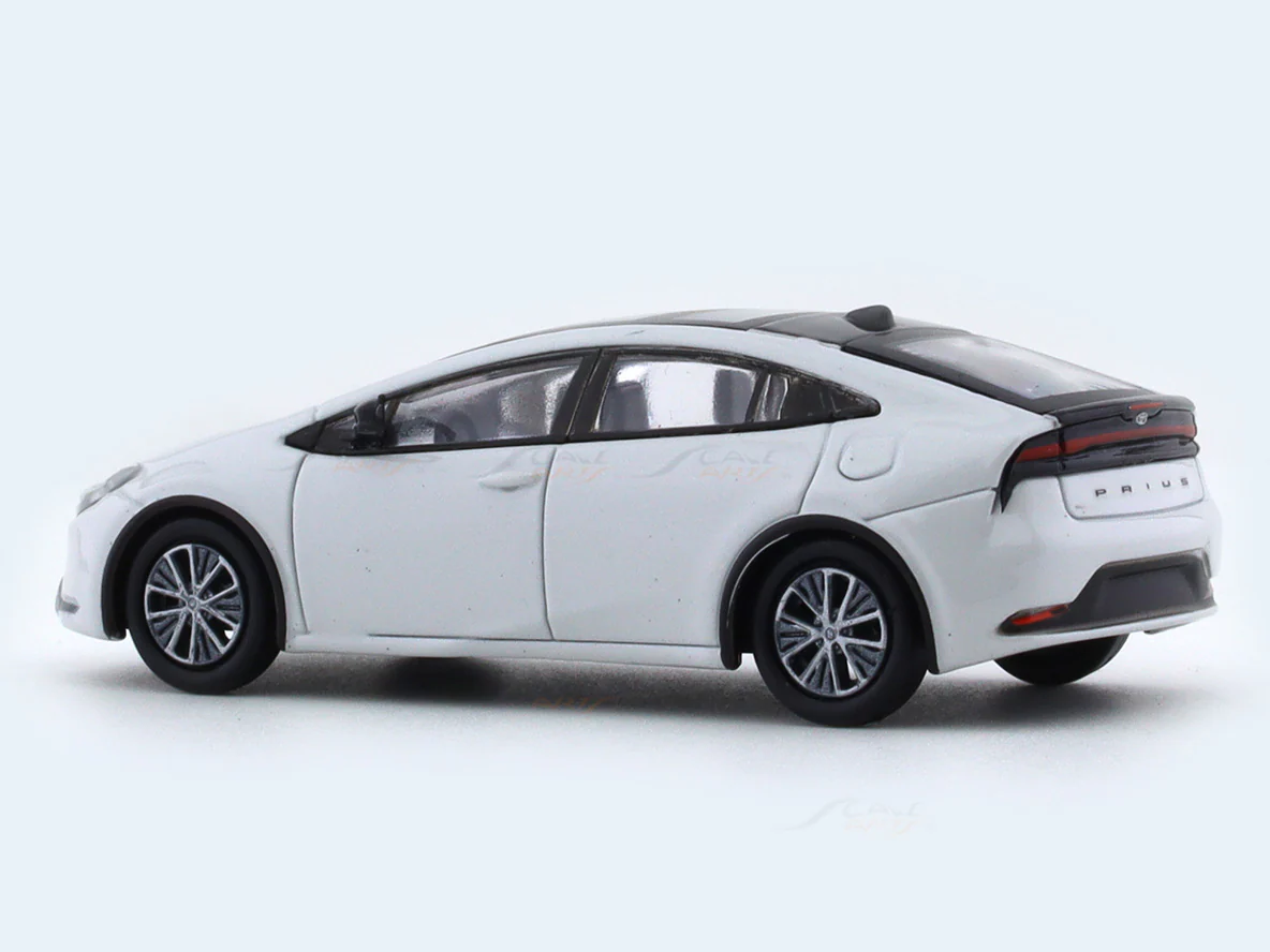 2023 Toyota Prius White 1:64 Para64 licensed diecast scale model car - Image 3