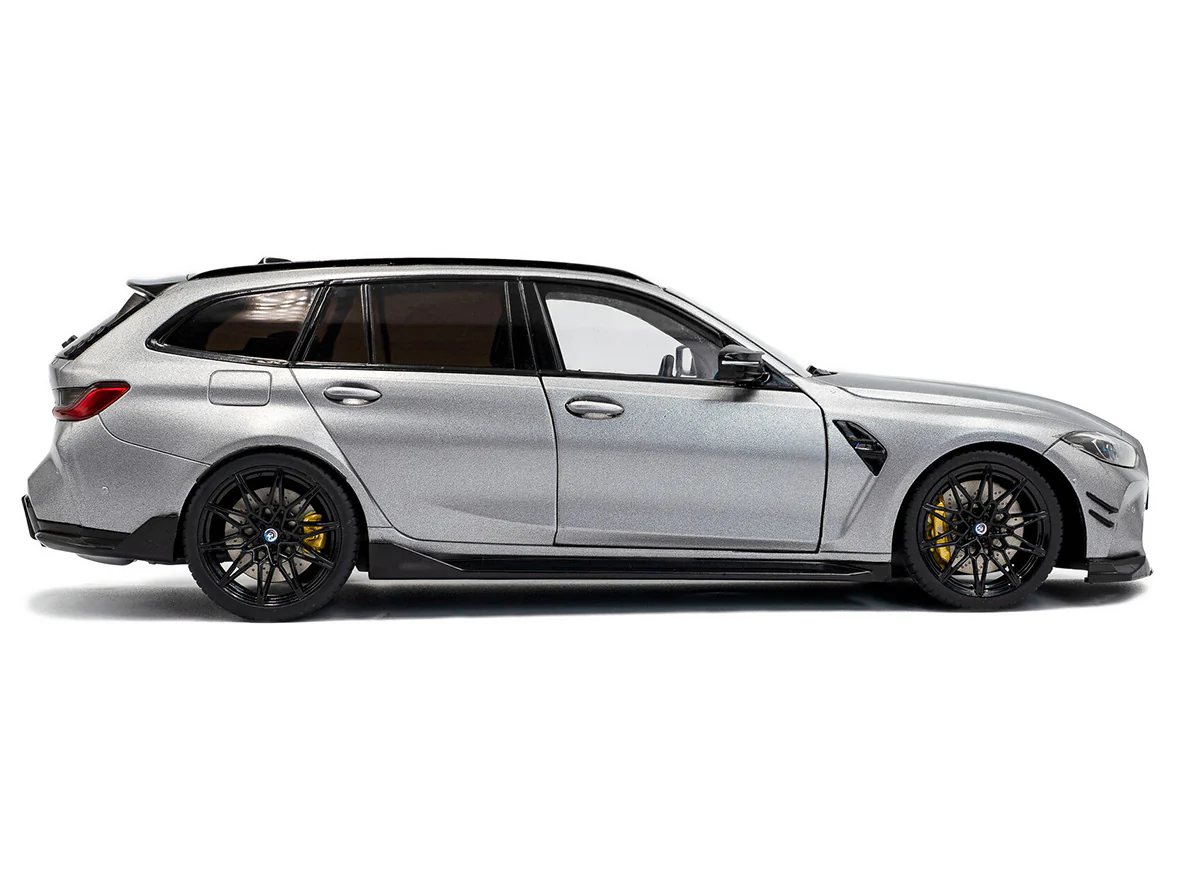 2024 BMW M3 Touring Performance Silver Grey 1:18 Solido Licensed Diecast Scale Model Car Collectible - Image 5