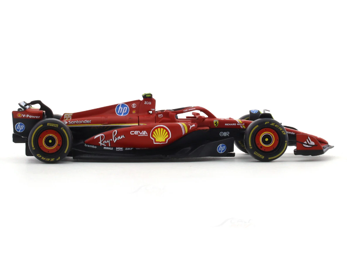 2024 Ferrari SF24 Carlos Sainz 1:43 Bburago Formula 1 diecast scale model car - Image 5