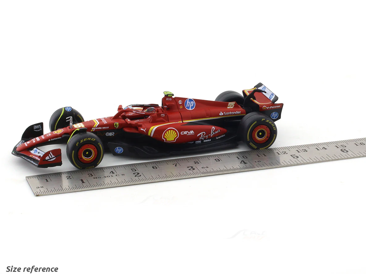 2024 Ferrari SF24 Carlos Sainz 1:43 Bburago Formula 1 diecast scale model car - Image 7