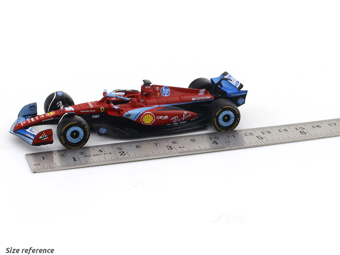 2024 Ferrari SF-24 No. 16 Miami GP 1:43 Bburago licensed Formula 1 diecast scale model car - Image 3