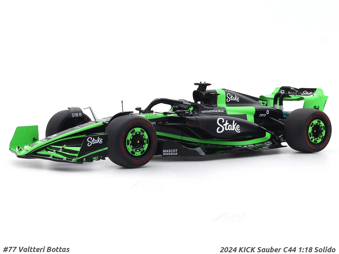 2024 KICK Sauber C44 Bahrain GP V Bottas 1:18 Solido licensed diecast scale model car collectible