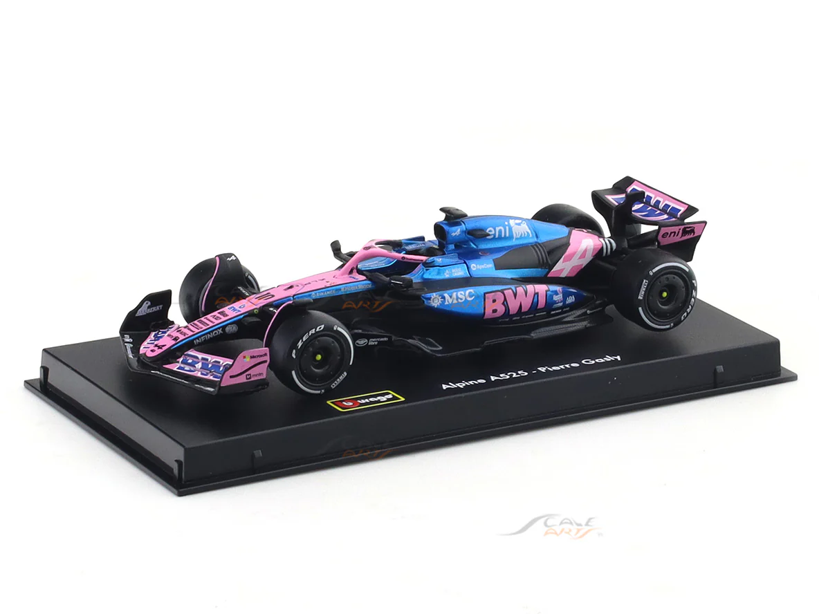 2025 Alpine A525 P Gasly Monaco GP 1:43 Bburago licensed Formula 1 diecast scale model - Image 11