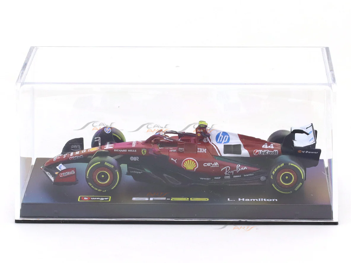 2025 Ferrari SF-25 Lewis Hamilton Australia GP 1:43 Bburago licensed Formula 1 diecast scale model - Image 11