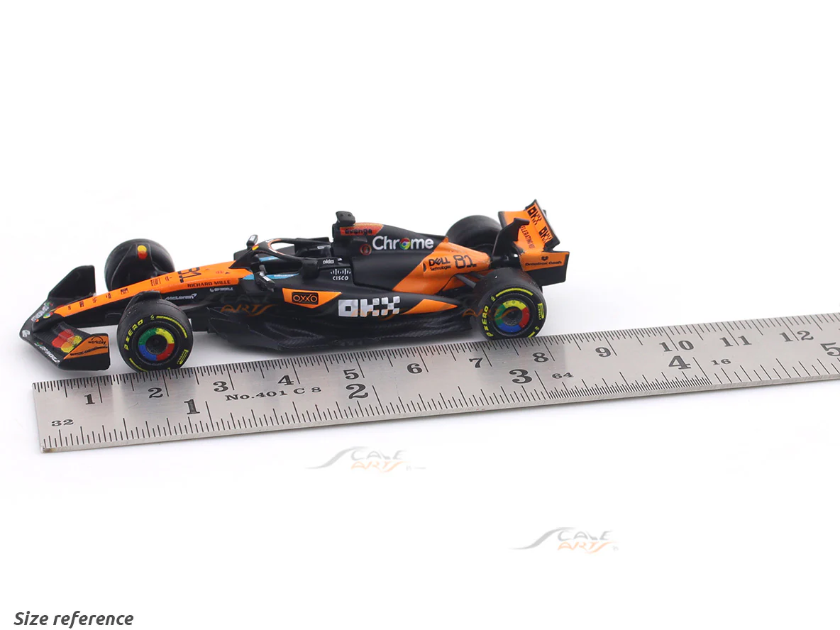 2025 McLaren MCL39 No 81 1:64 Bburago Licensed Diecast Formula 1 Scale Model Car Collectible - Image 9