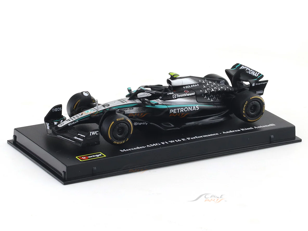 2025 Mercedes-AMG Petronas W16 Kimi Antonelli Australia GP 1:43 Bburago licensed Formula 1 diecast scale model - Image 13