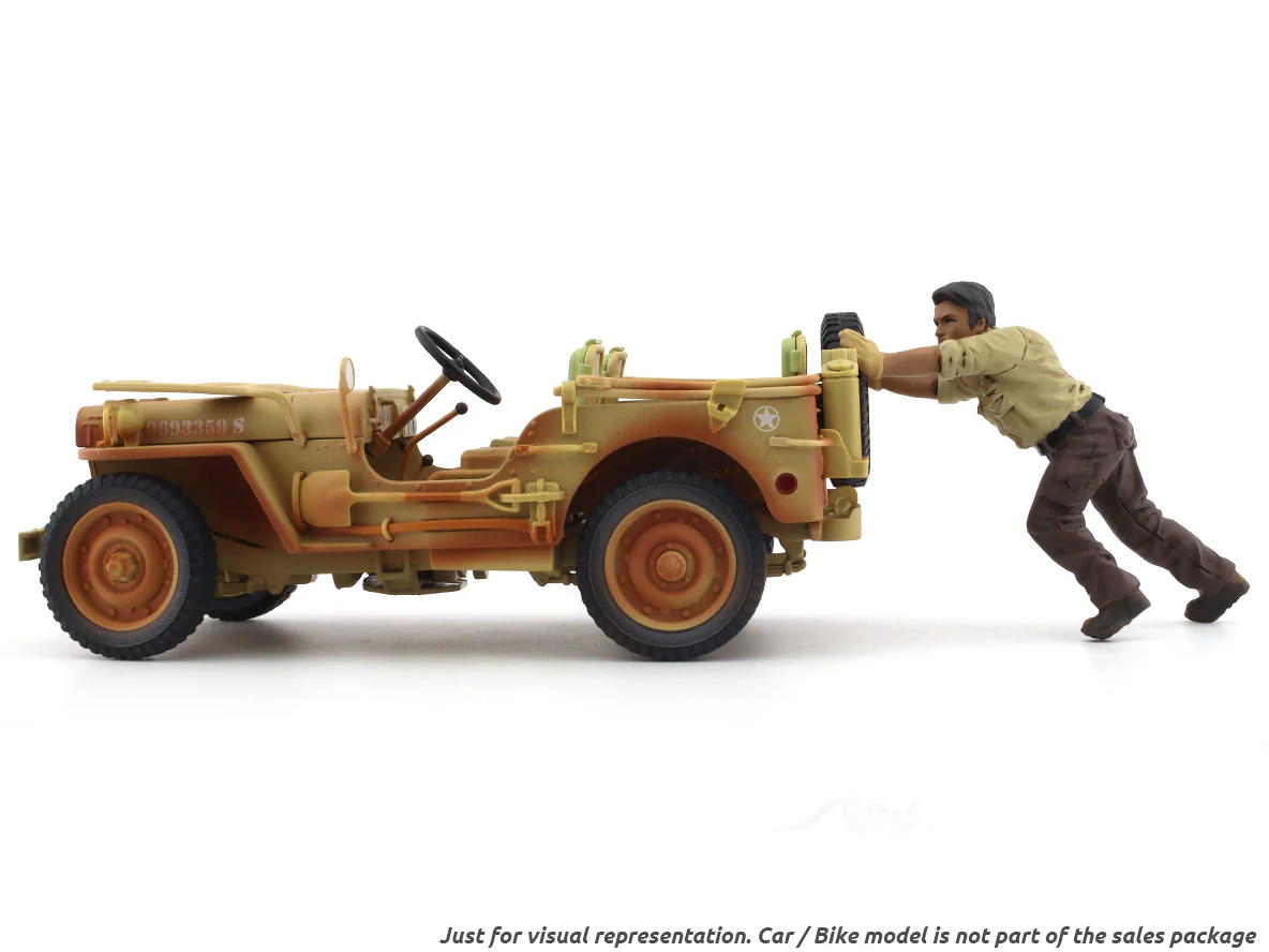 4x4 Mechanic 5 1:18 American Diorama Figure for scale models - Image 2