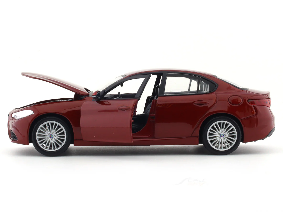 Alfa-Romeo Giulia Red 1:24 Bburago licensed diecast Scale Model car - Image 8