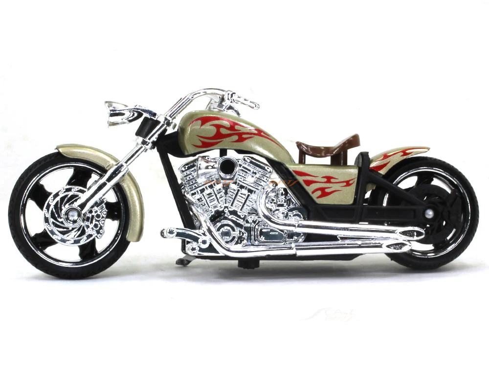American Chopper brown 1:18 Motormax diecast scale model bike - Image 2