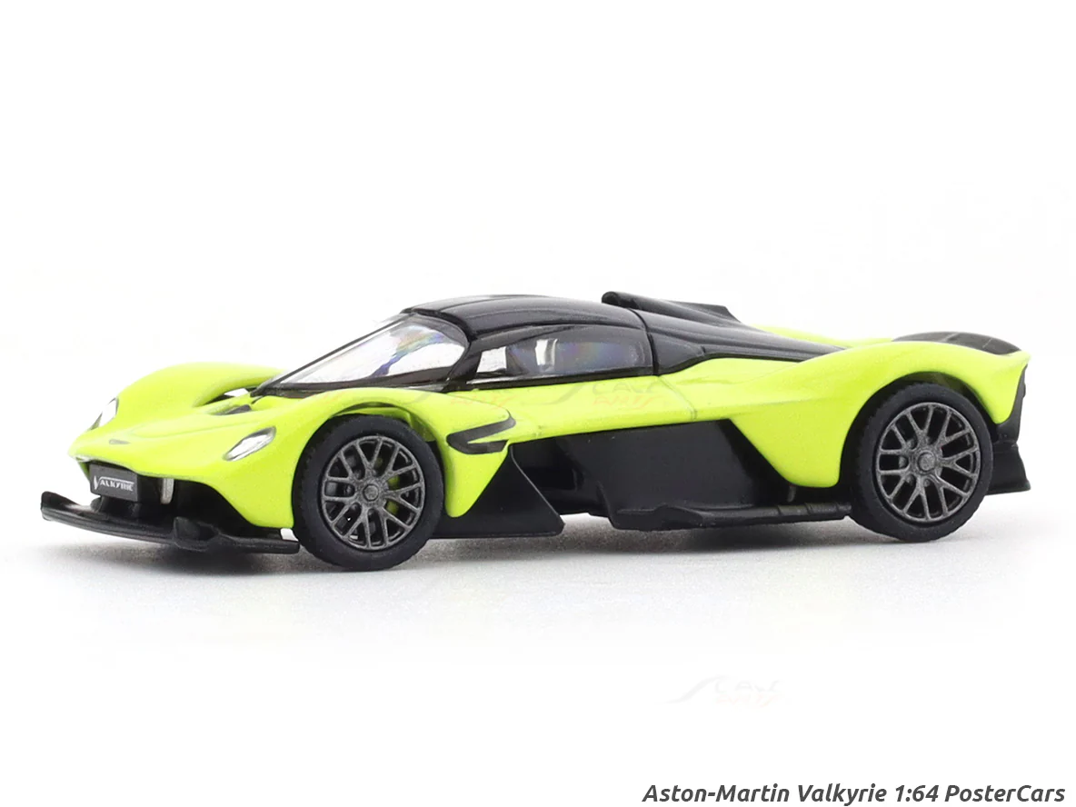 Aston-Martin Valkyrie lime essence 1:64 PosterCars licensed diecast scale model car miniature car