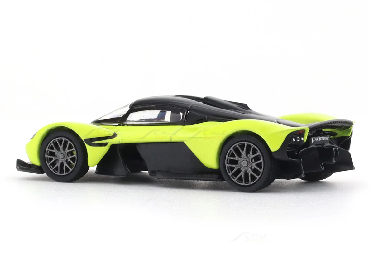 Aston-Martin Valkyrie lime essence 1:64 PosterCars licensed diecast scale model car miniature car - Image 3