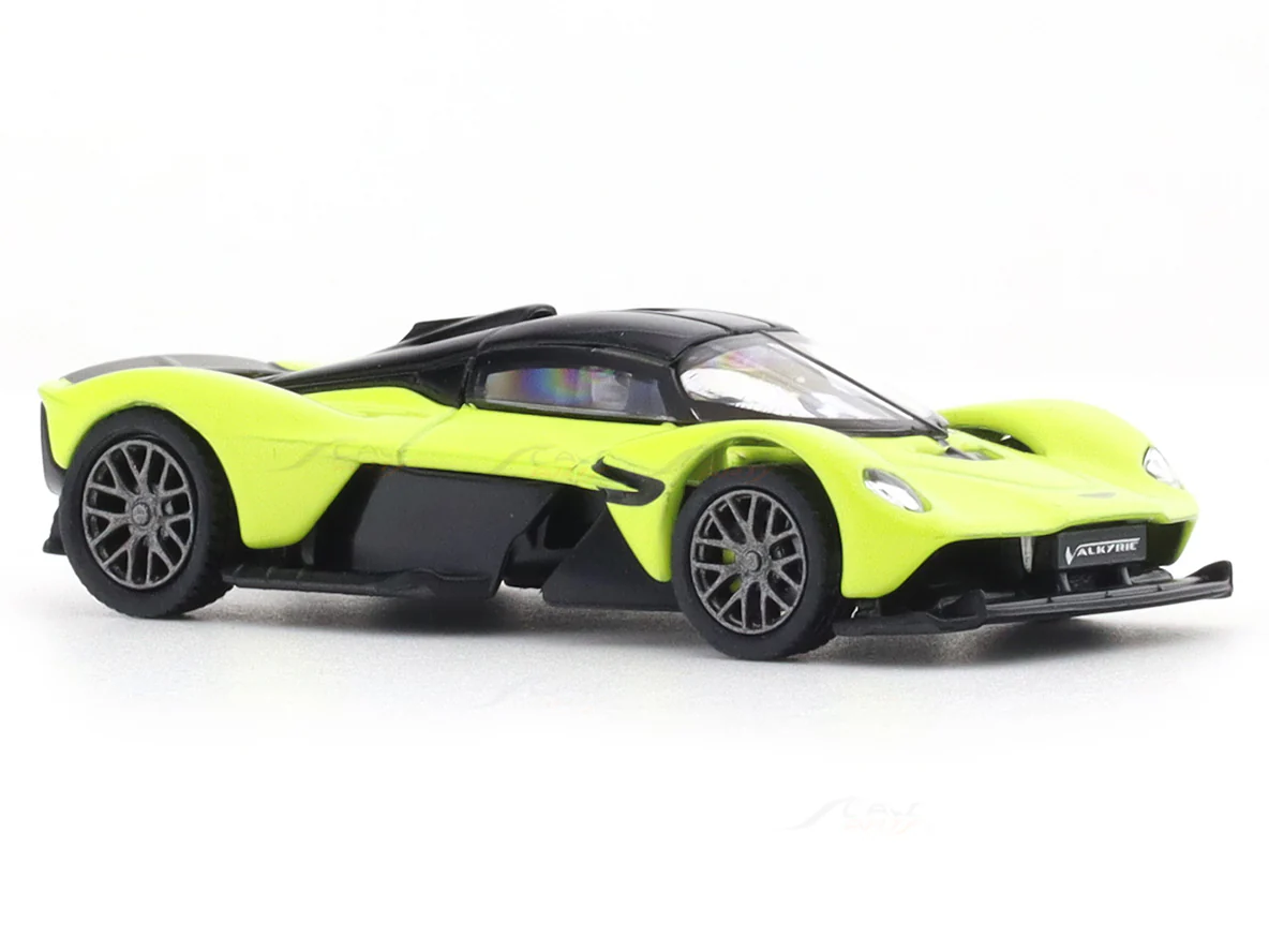 Aston-Martin Valkyrie lime essence 1:64 PosterCars licensed diecast scale model car miniature car - Image 6
